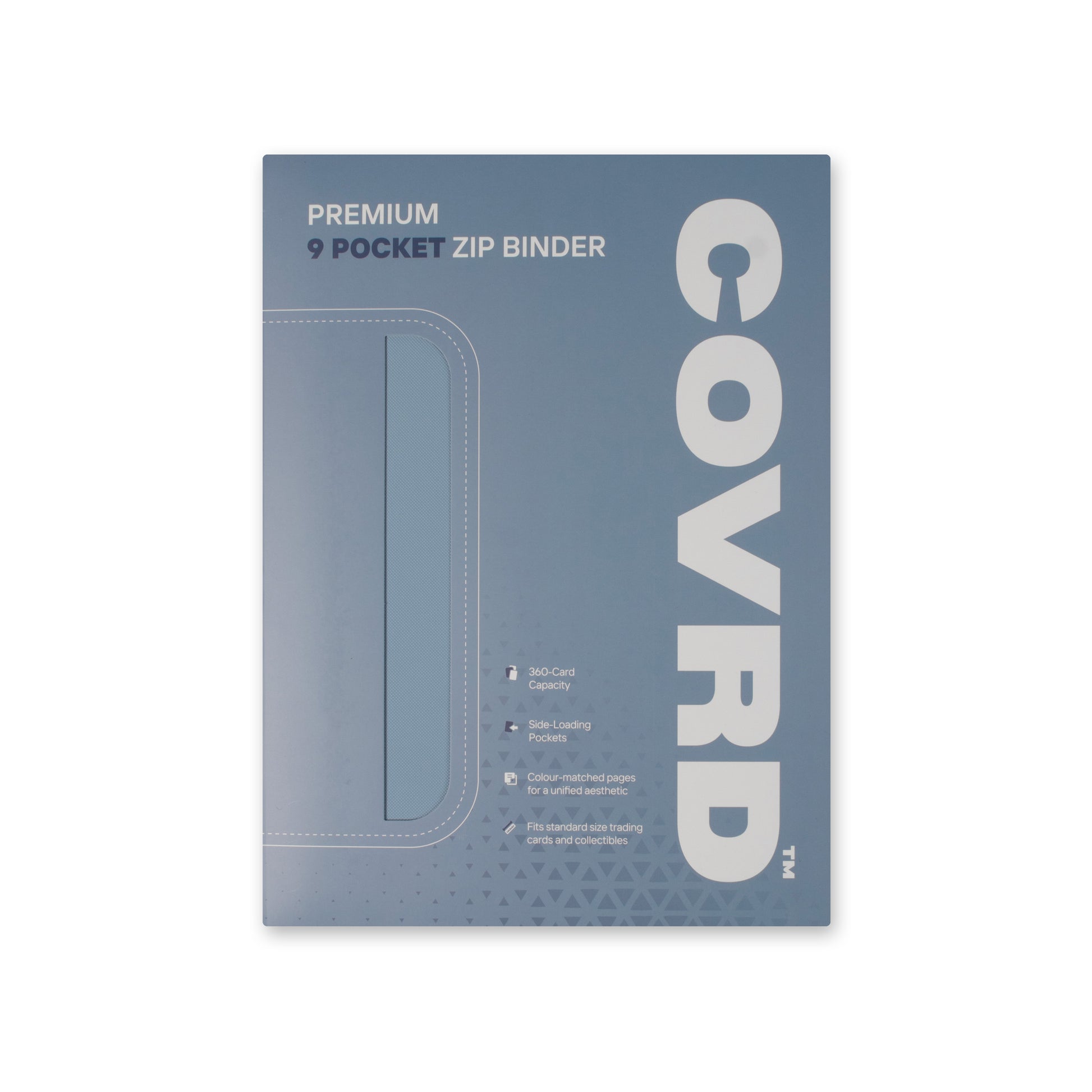 Steel Blue Premium 9 Pocket Zip Binder