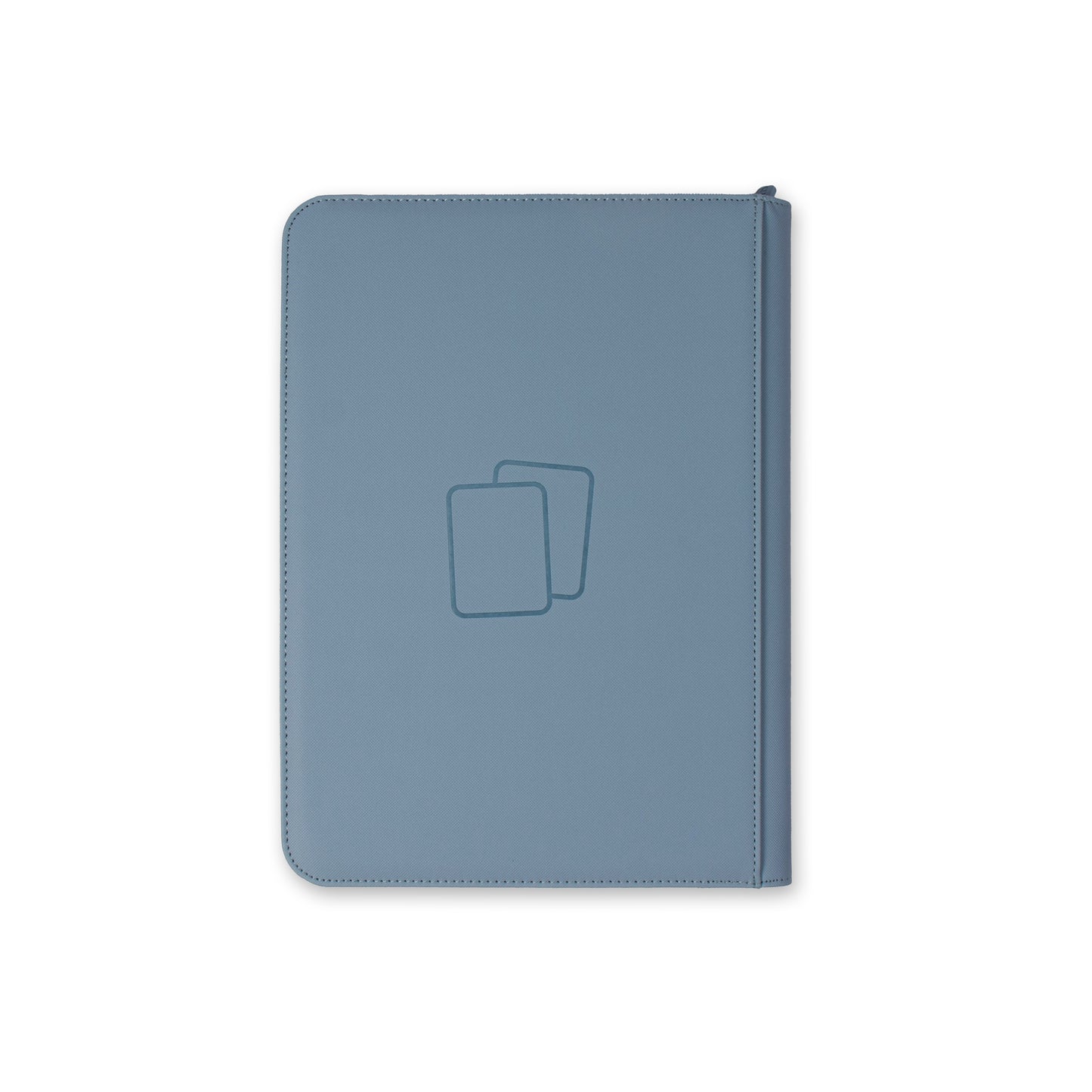 light blue card binder Steel Blue Premium 9 Pocket Zip Binder – COVRD