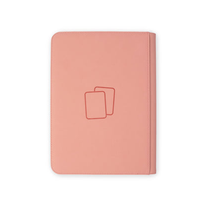 Blush Pink Premium 9 Pocket Zip Binder