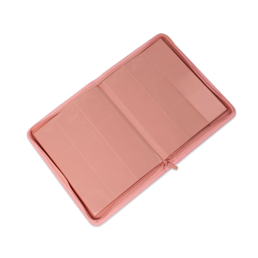 Blush Pink Premium 9 Pocket Zip Binder