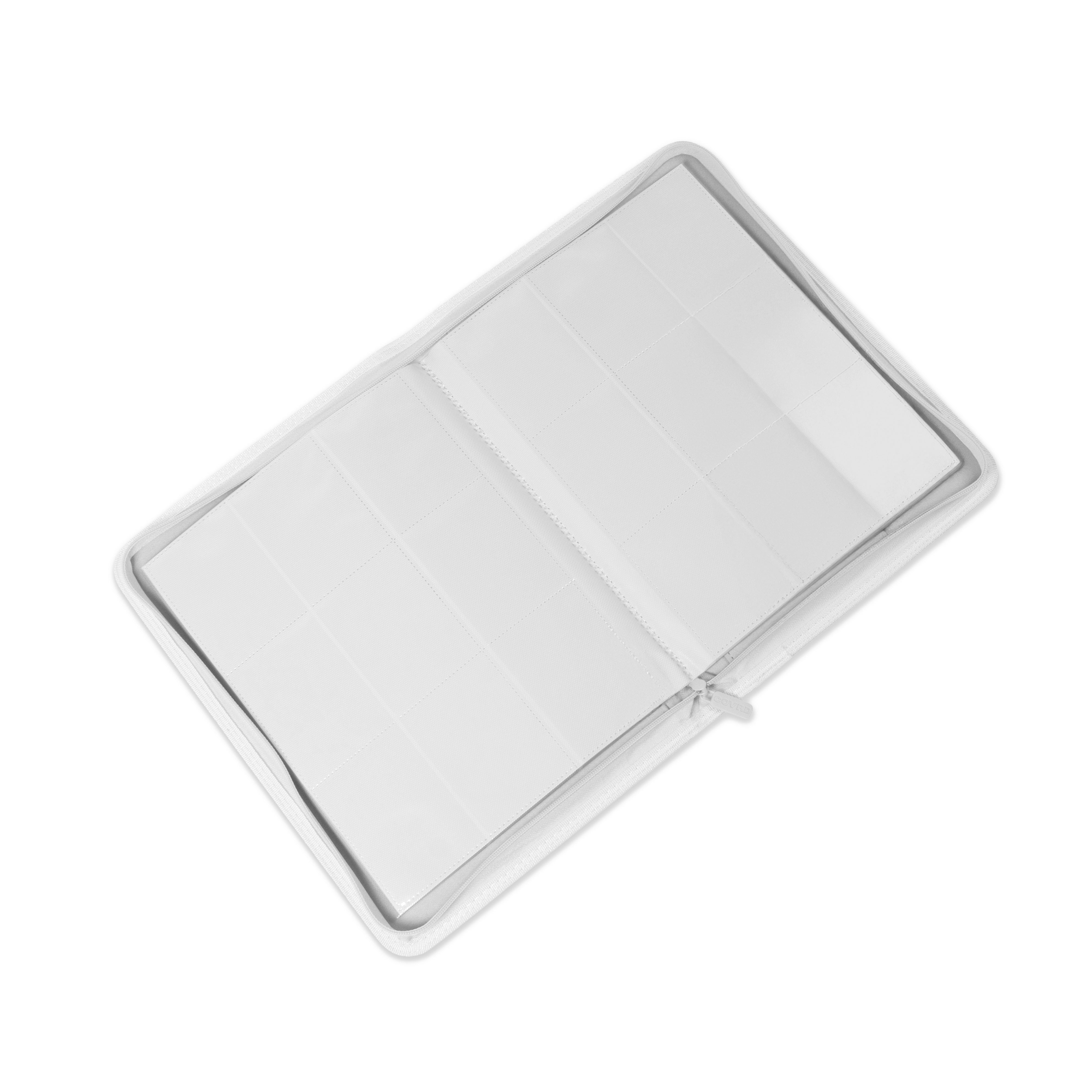 White Premium 9 Pocket Zip Binder – COVRD