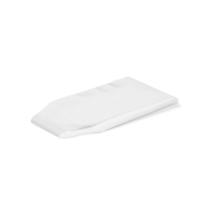 A neat stack of flat, ultra-clear plastic sleeves for trading card slab protection.