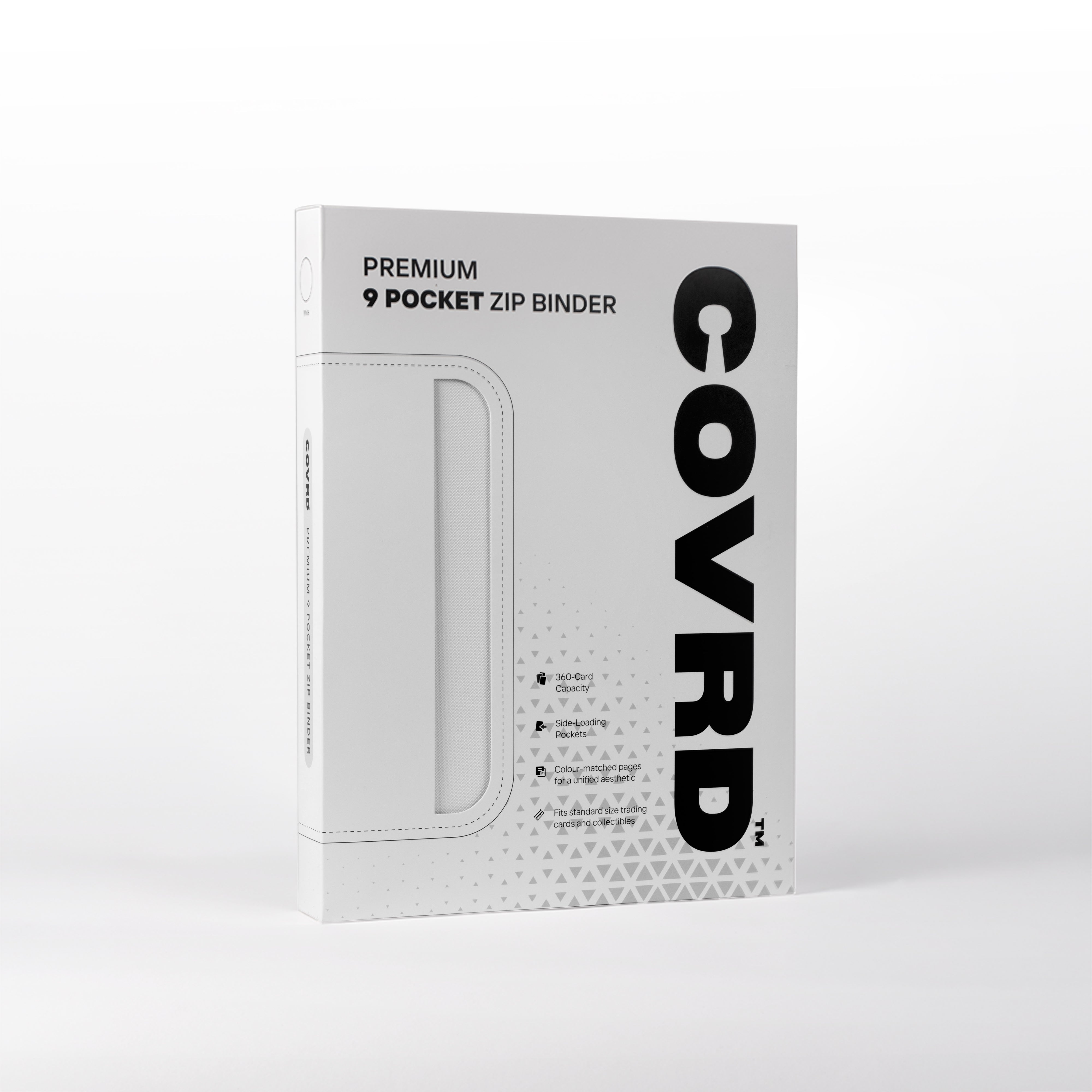 STORESカードリーダー ホワイト White Premium 9 Pocket Zip Binder – COVRD